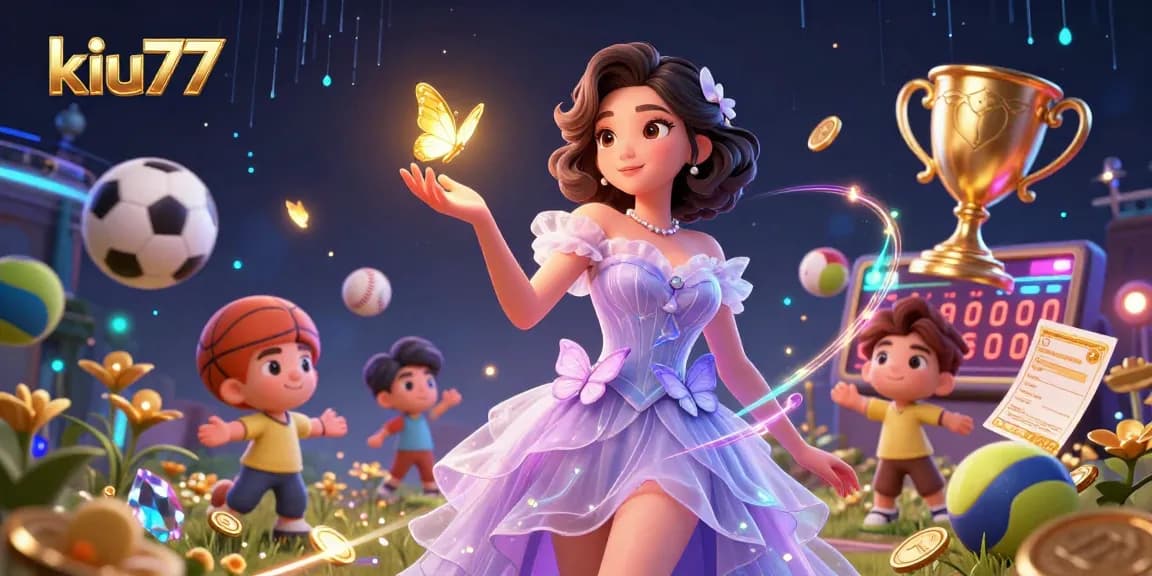 Experience vivid gaming action with kiu77 featuring sports elements and vibrant characters.