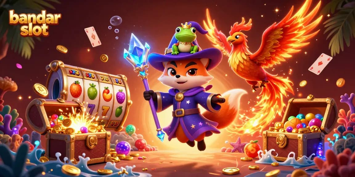 Engage with bandar slot excitement surrounded by captivating treasure and vivid game elements.
