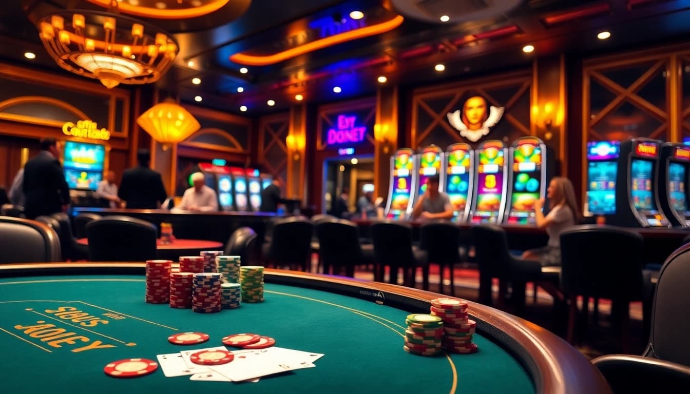 Experience high-stakes gambling action at nhà cái gg88 with vibrant casino tables and elite players.