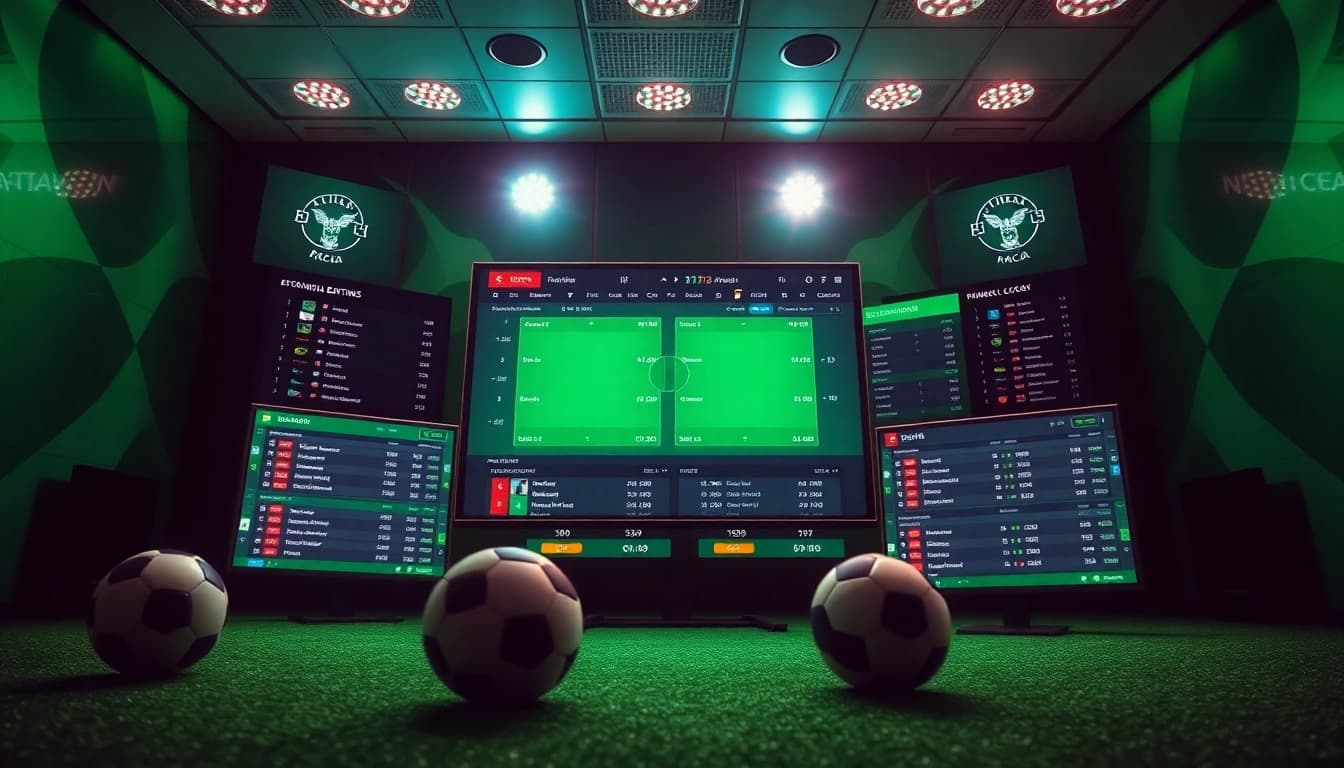 keonhacai online betting platform with live match scores and soccer balls.