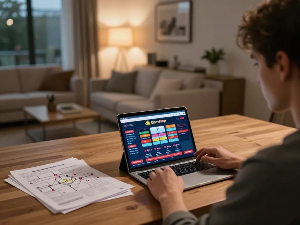 Engaging in non gamstop casinos gameplay on a tablet in a cozy home atmosphere.