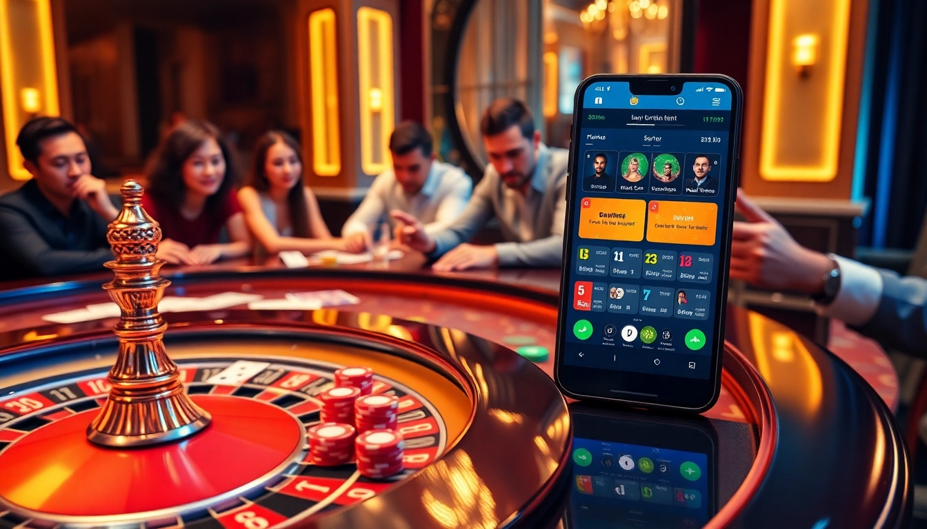 Experience the thrill of 13Win with dynamic gameplay at an elegant casino table, featuring vibrant cards and chips.