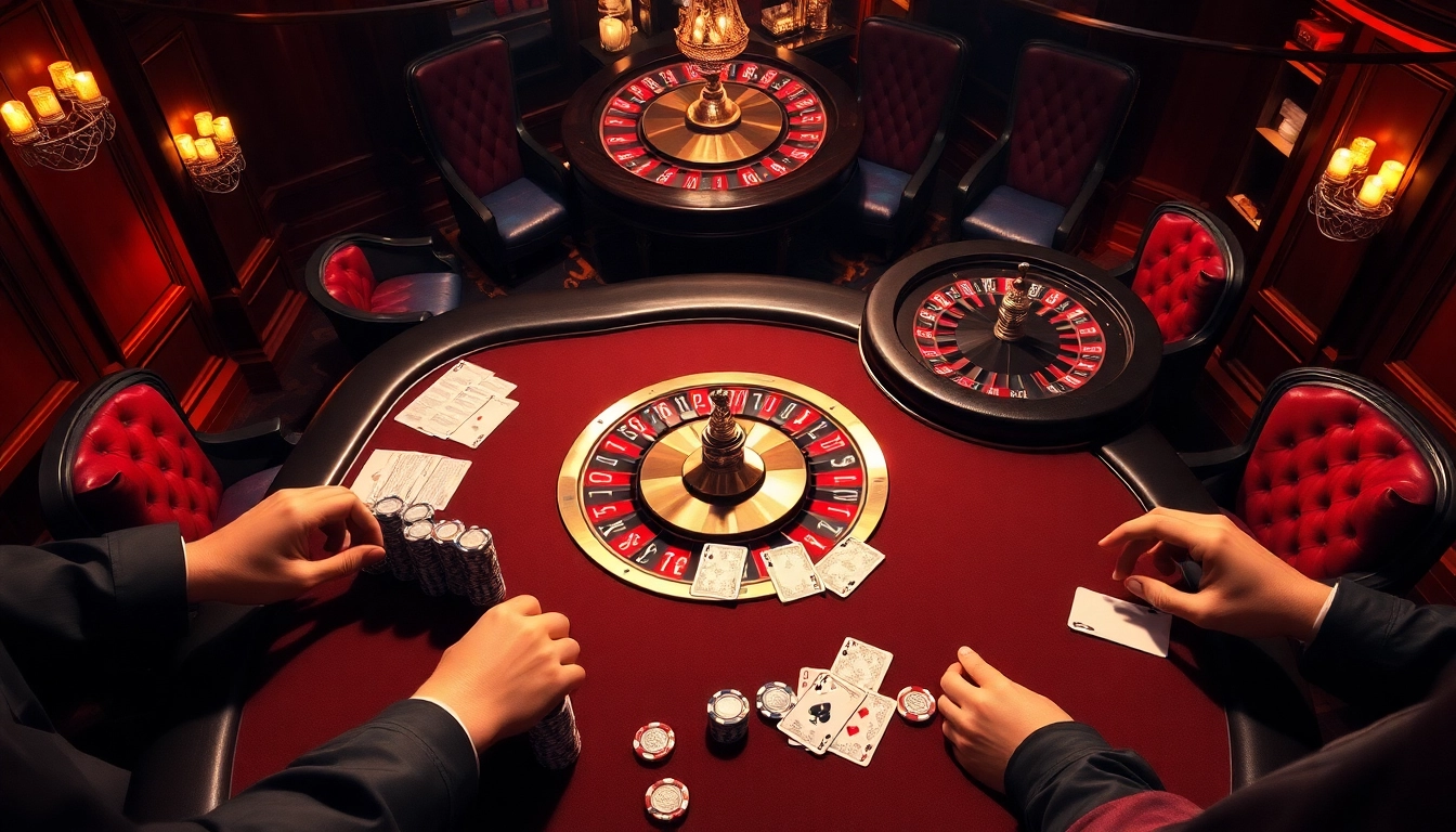 High-stakes gambling at an upscale casino table showcasing excitement at https://oxbet7.com/.