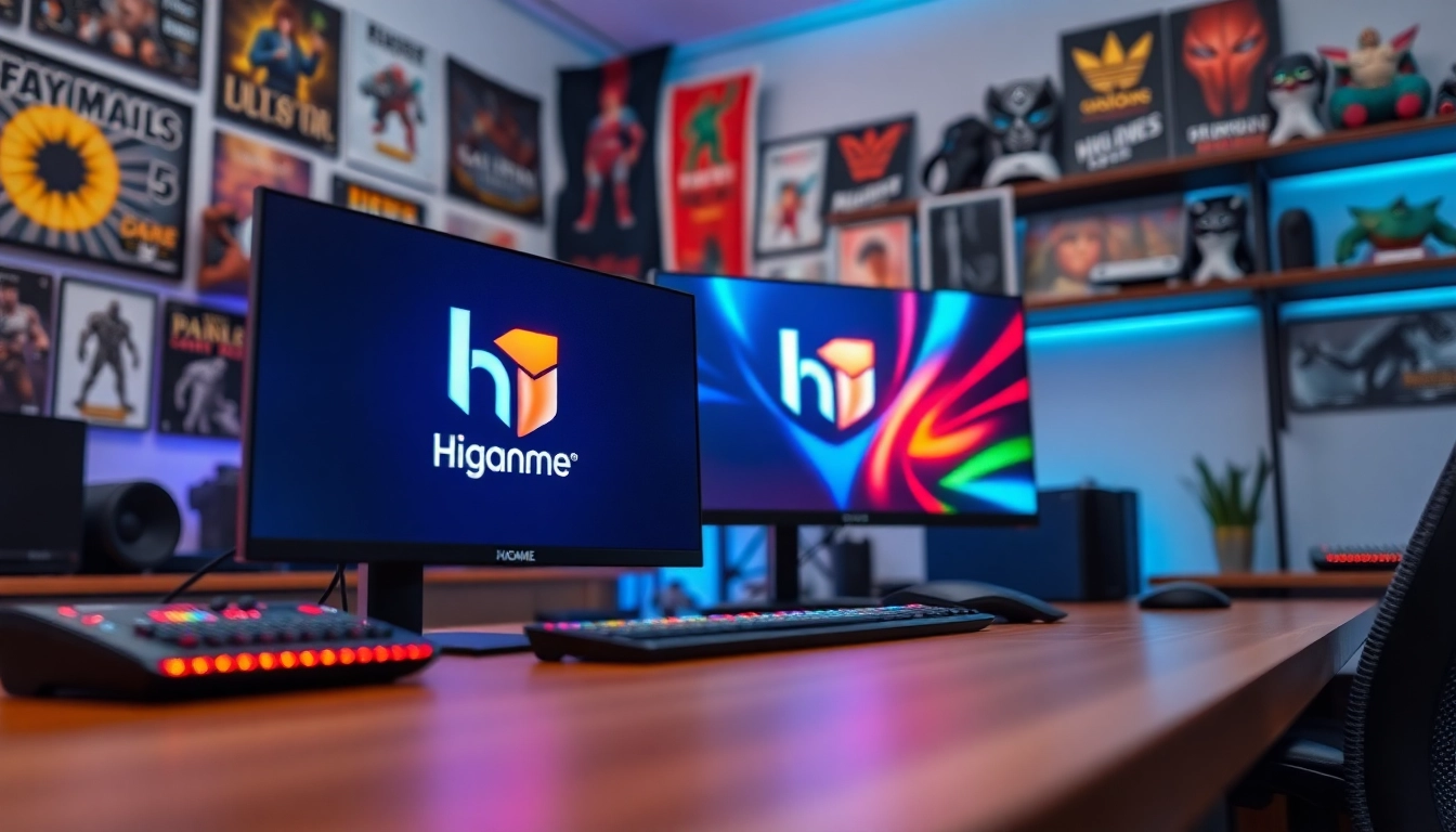 Jogador pronto para a competição com configuração higame em um ambiente atraente.