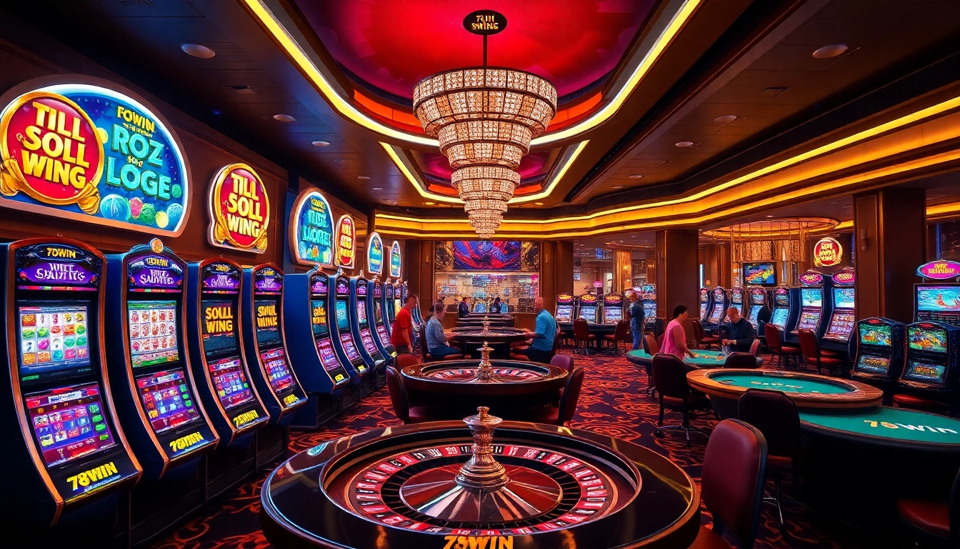 Engaged players exploring vibrant gaming options at 78WIN online casino.