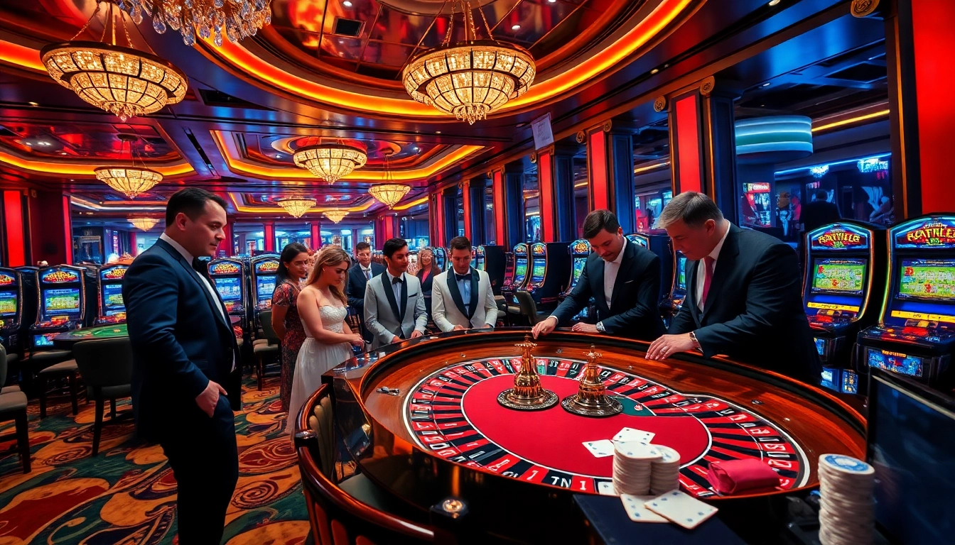 Exciting casino atmosphere with players engaged in roulette at xx88csn com.