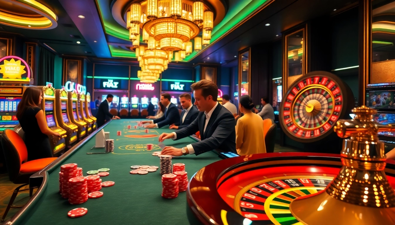 Experience the excitement of online gambling with https://vin88ac.com/, featuring engaging casino tables and vibrant slot machines.