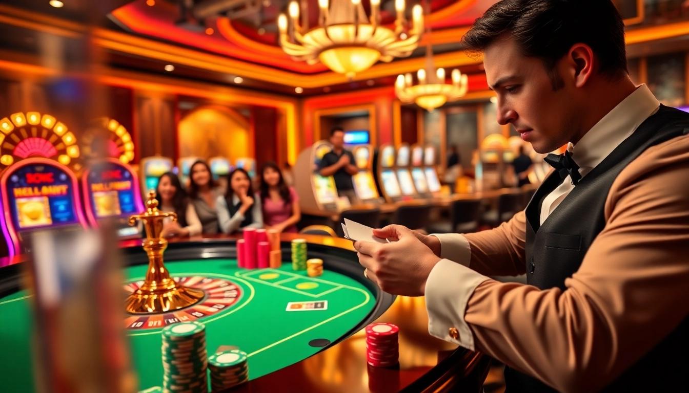 Experience thrilling gameplay at https://kkwin.diy/ with vibrant casino tables and exciting player interactions.