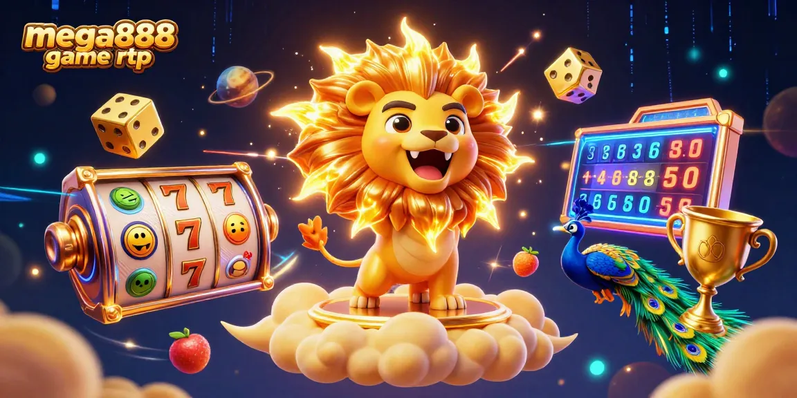 Persembahan mega888 game rtp dengan binatang kartun dan reel slot yang berkualiti tinggi.