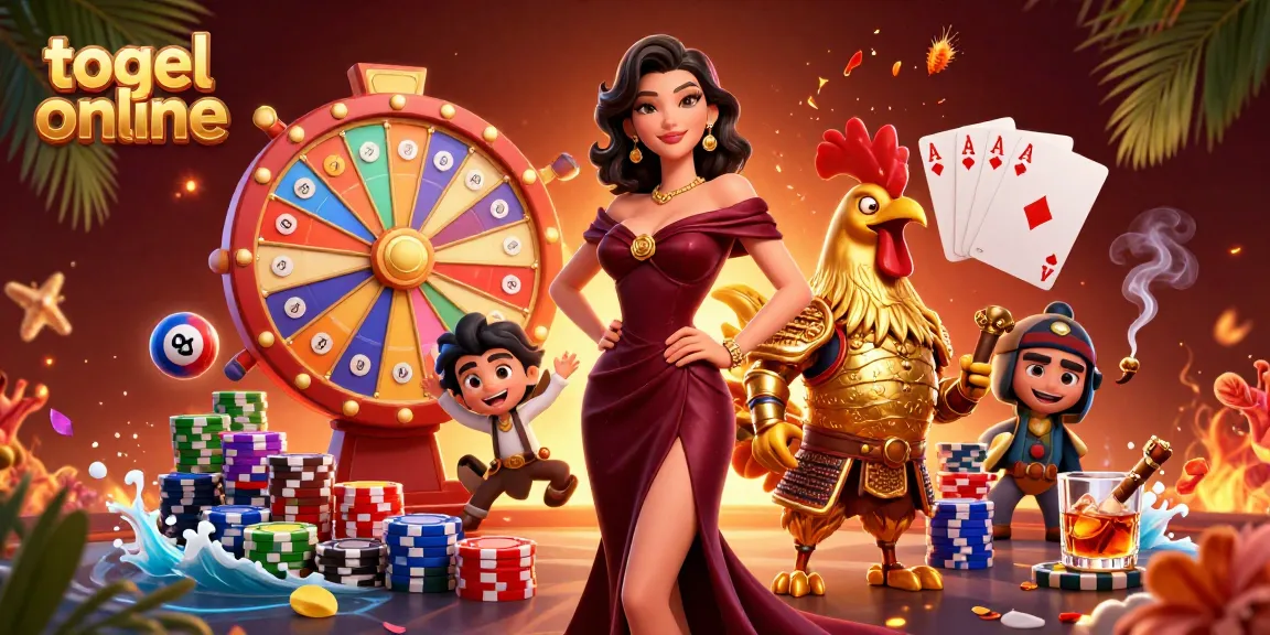 Engage in togel online gaming with vibrant lottery elements, glamour, and energetic action.