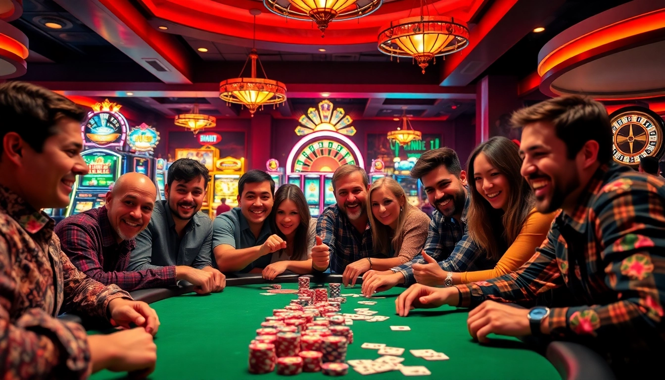 5777 bet app download এর মাধ্যমে বিনোদনের উত্তেজক পরিবেশে ক্যাসিনো খেলার দৃশ্য।