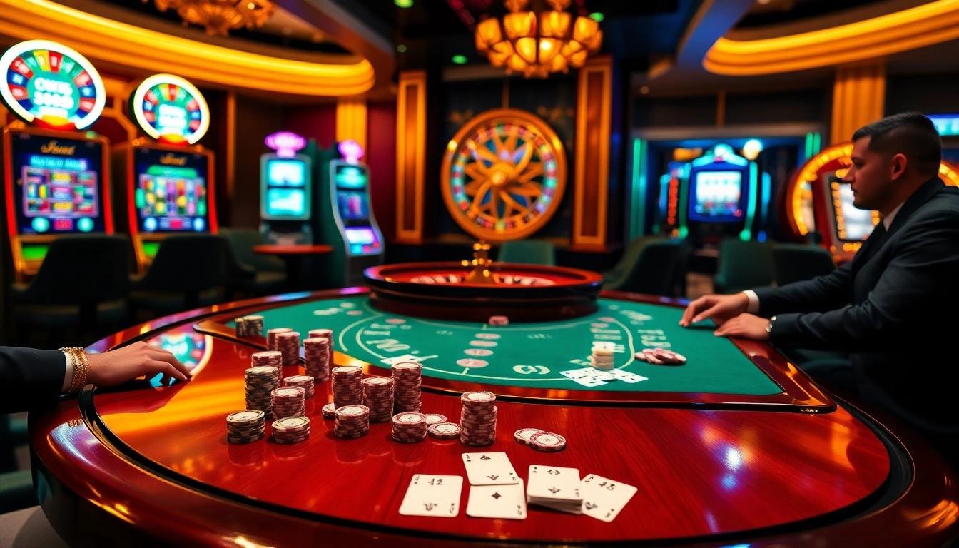 Engage in thrilling gameplay at https://rr88k1.com/ featuring lavish casino tables and vibrant slot machines.