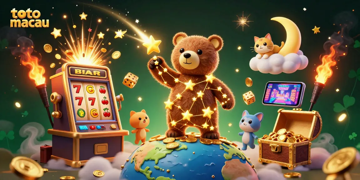 Win big with toto macau's thrilling lottery and vibrant casino visuals illustrating excitement