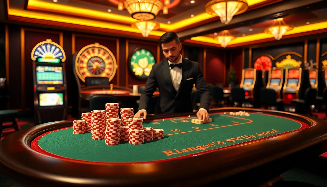 Experience the excitement of online gambling at https://789win2.us.com/ with vibrant poker chips and elegant casino tables.