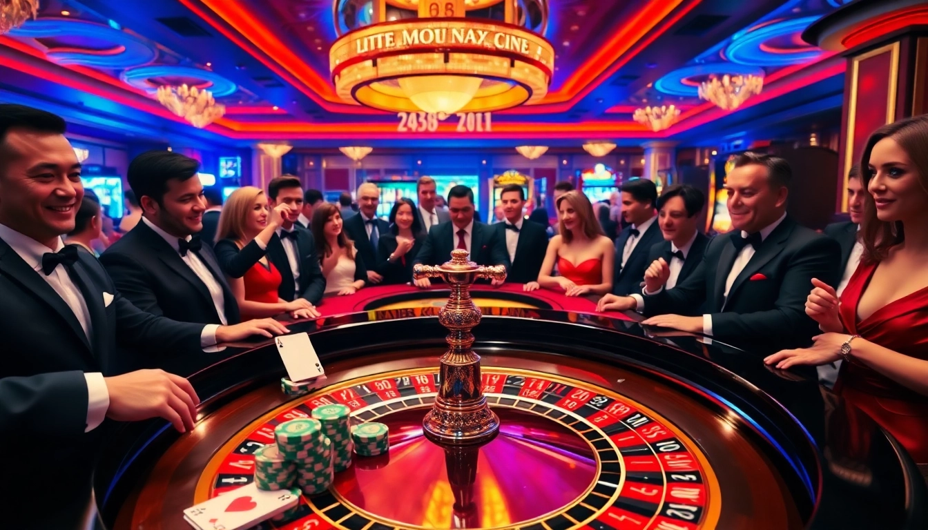 Experience thrilling gameplay at 789win com with vibrant casino tables and excited players.