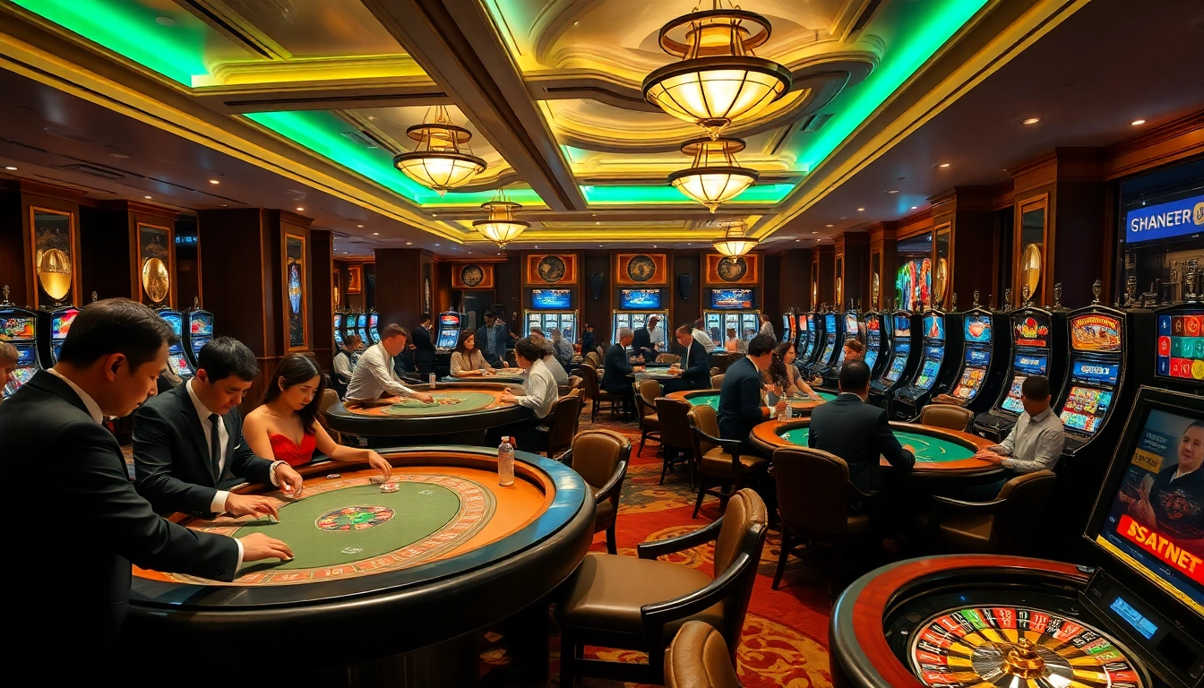 Experience exhilarating gaming at trang chủ s8 with vibrant poker tables and exciting slot machines.