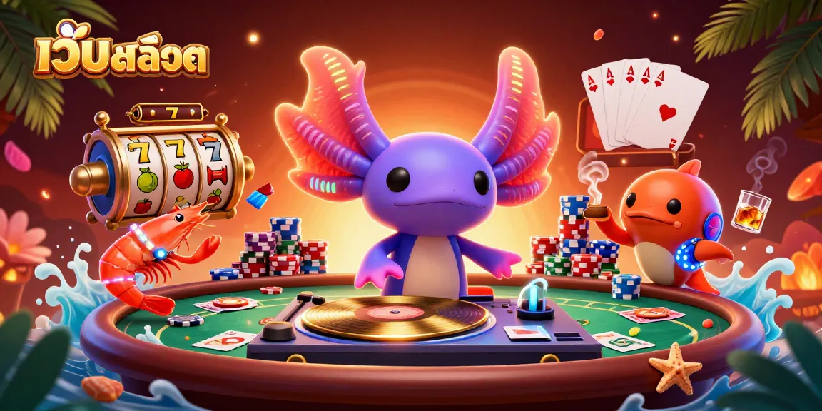 Experience the excitement of เว็บสล็อต with vibrant characters and dynamic game elements in a thrilling casino atmosphere.