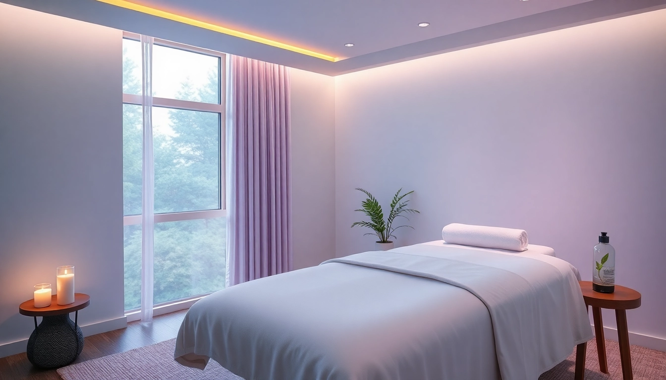 Indulge in 동탄출장마사지 with a serene massage room inviting relaxation and tranquility.