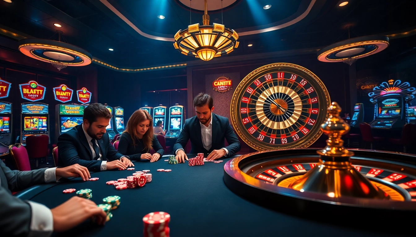 Experience thrilling gameplay at fun79 com with a high-stakes poker table setup.