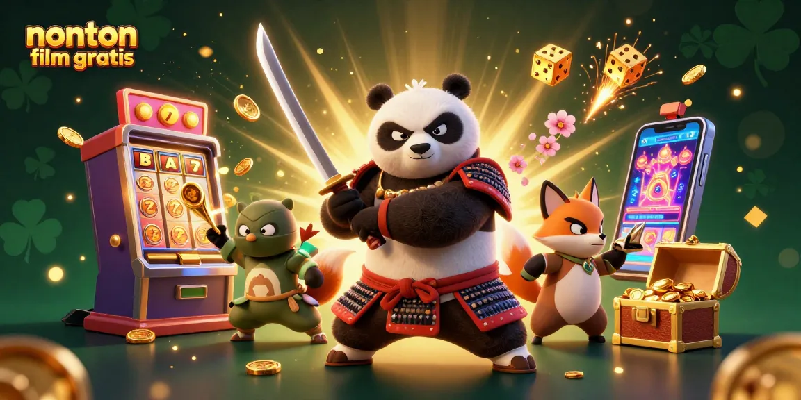 Spin and win with nonton film gratis at our vibrant casino scene showcasing dynamic characters and gaming elements.