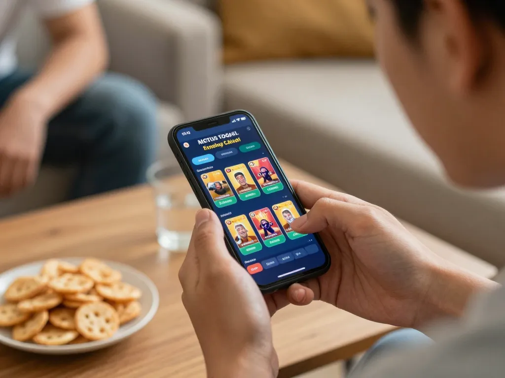 Permainan situs togel di smartphone, menampilkan aksi taruhan dinamis dalam suasana yang nyaman.