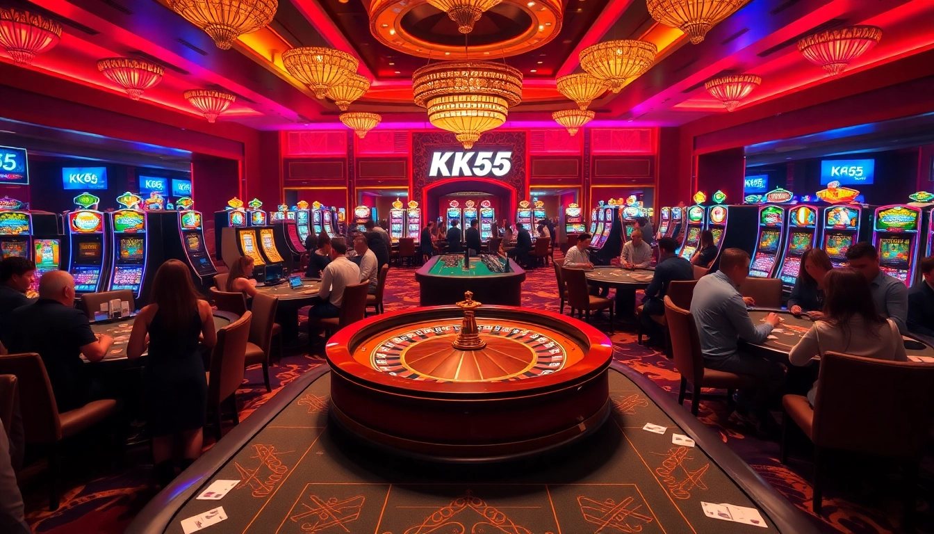 Experience the excitement of gambling at KK55 com with vibrant casino tables and thrilling games.