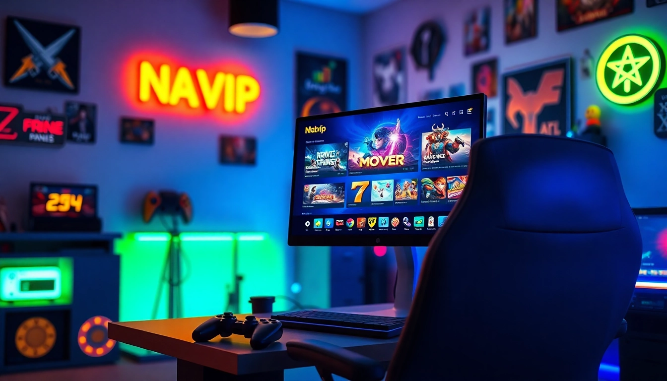 Nhatvip gaming platform interface showcasing vibrant games for online entertainment at https://nhatvip.support/.