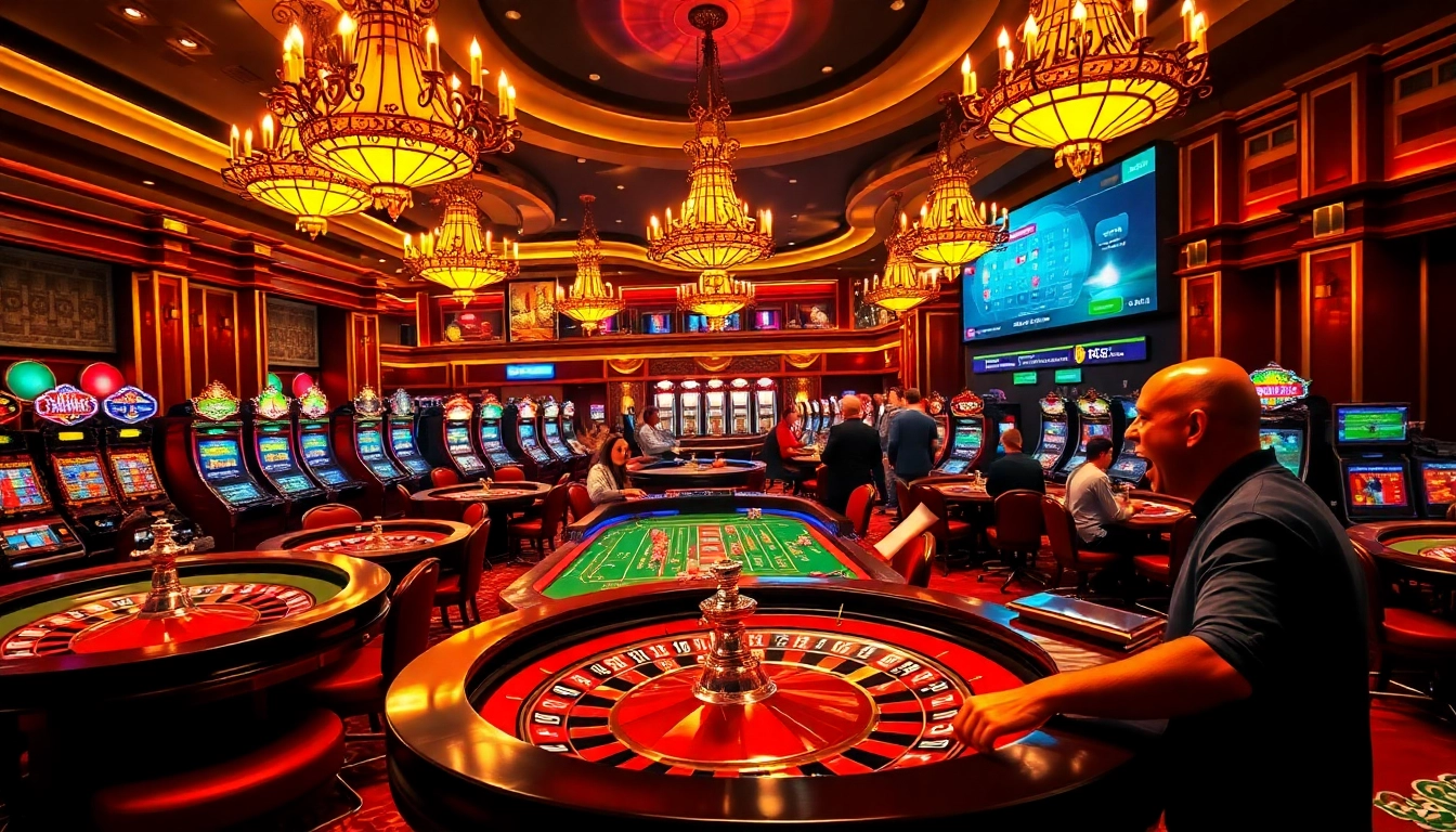Experience thrilling gambling with vibrant casino action at s8cz.com, featuring roulette and slot machines.