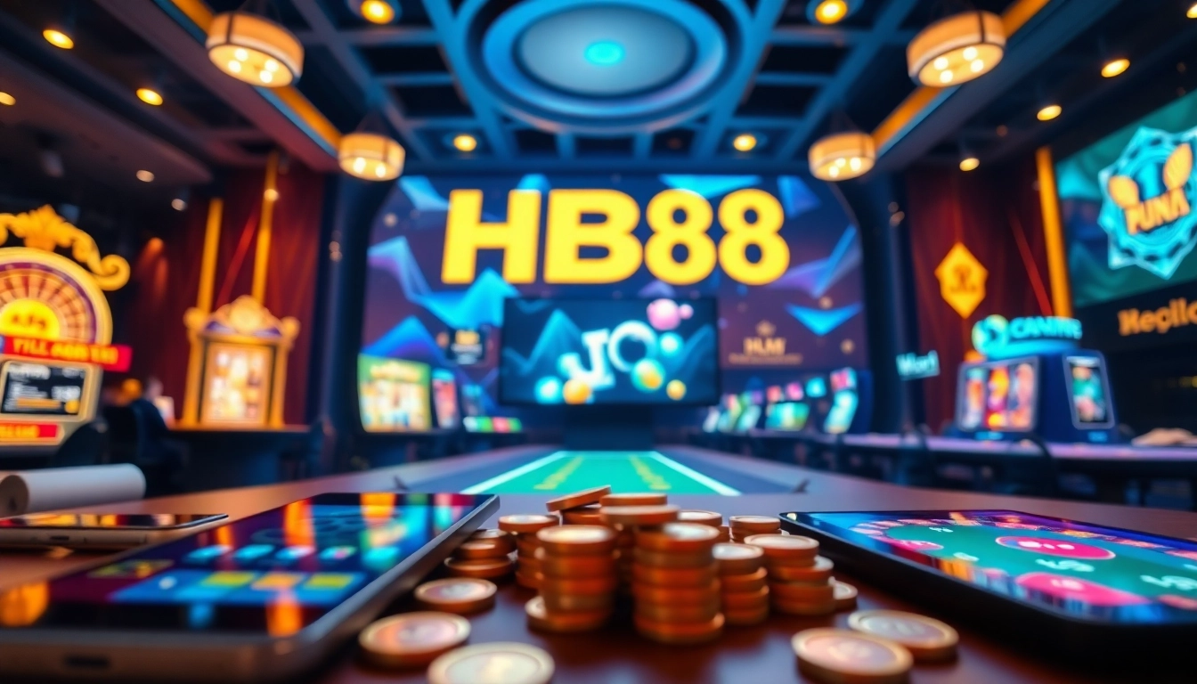 Experience the excitement of HB88's vibrant online casino with live dealer games and promotions.