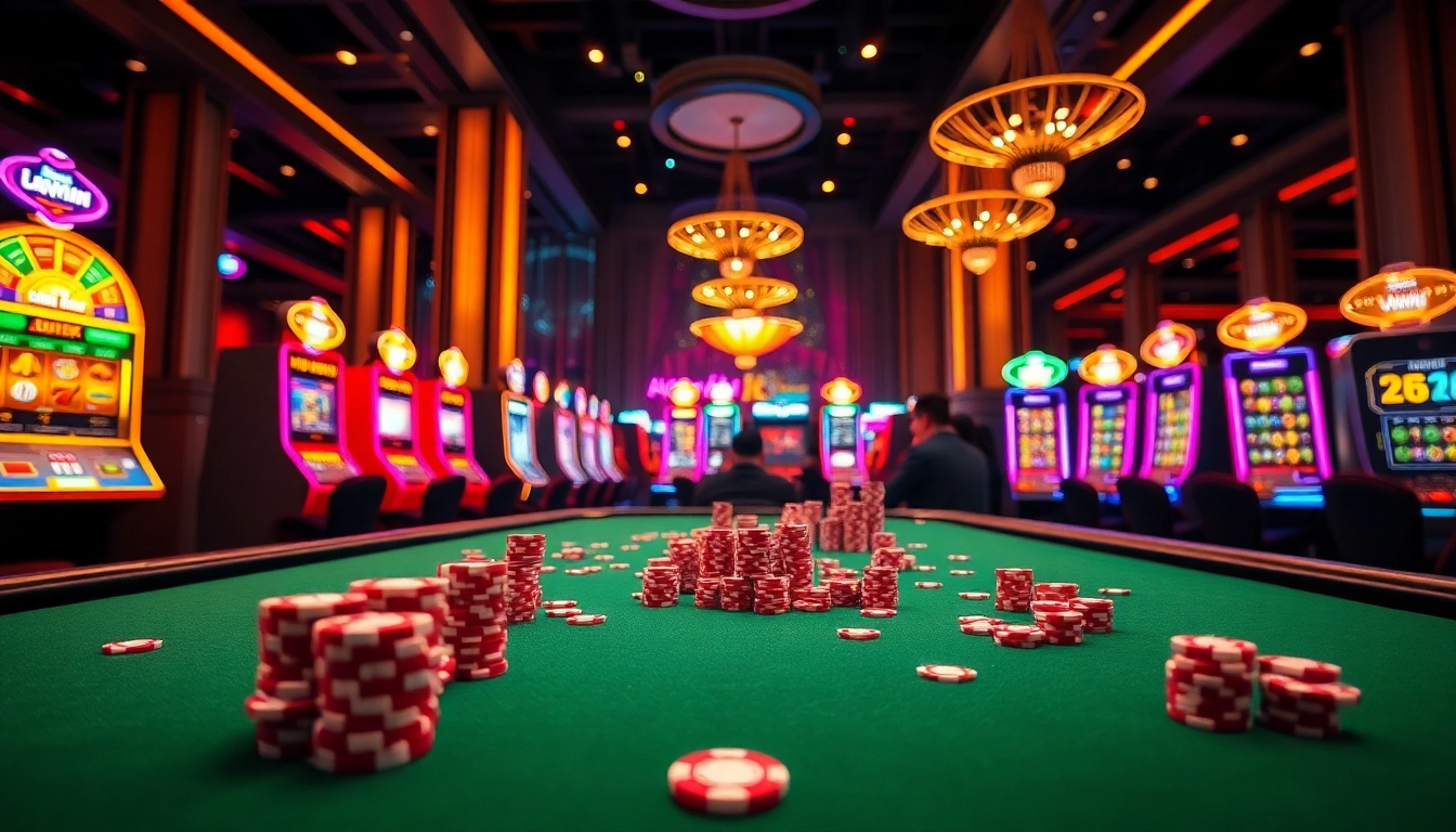 Experience the excitement of online gaming at nhà cái 13win with vibrant casino visuals.