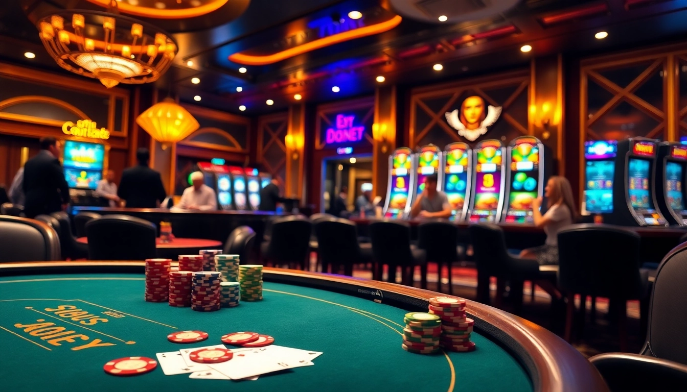 Experience high-stakes gambling action at nhà cái gg88 with vibrant casino tables and elite players.
