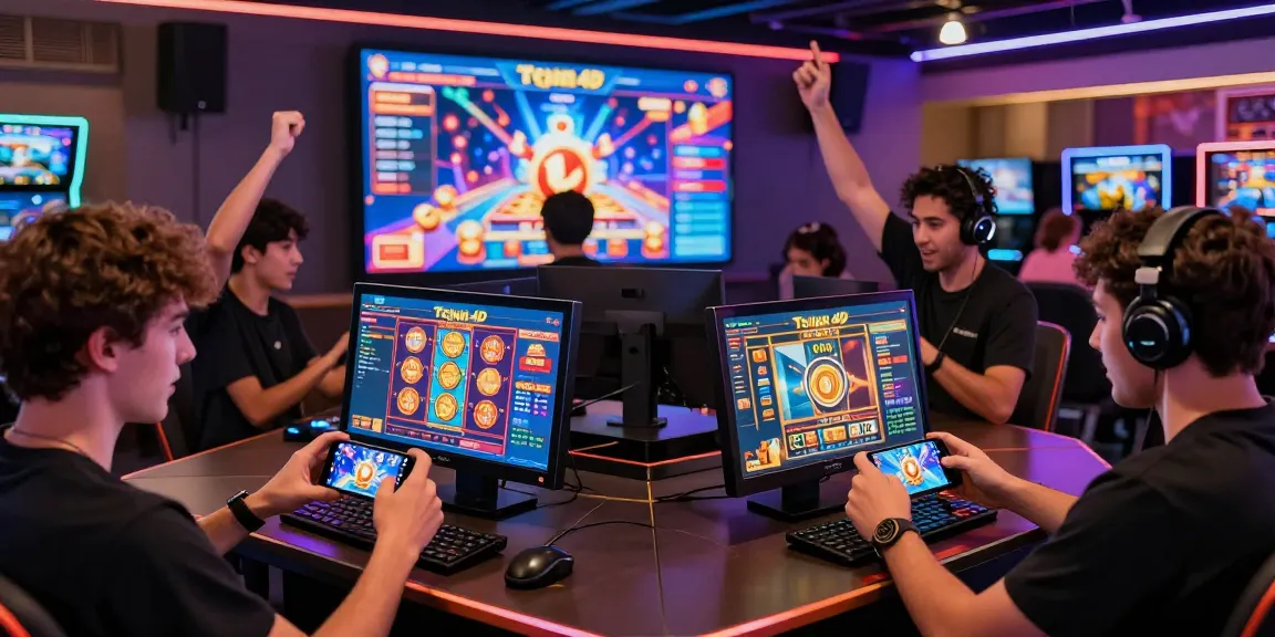 Pengalaman bermain terjun4d dengan pemain beragam di kasino digital yang cerah.
