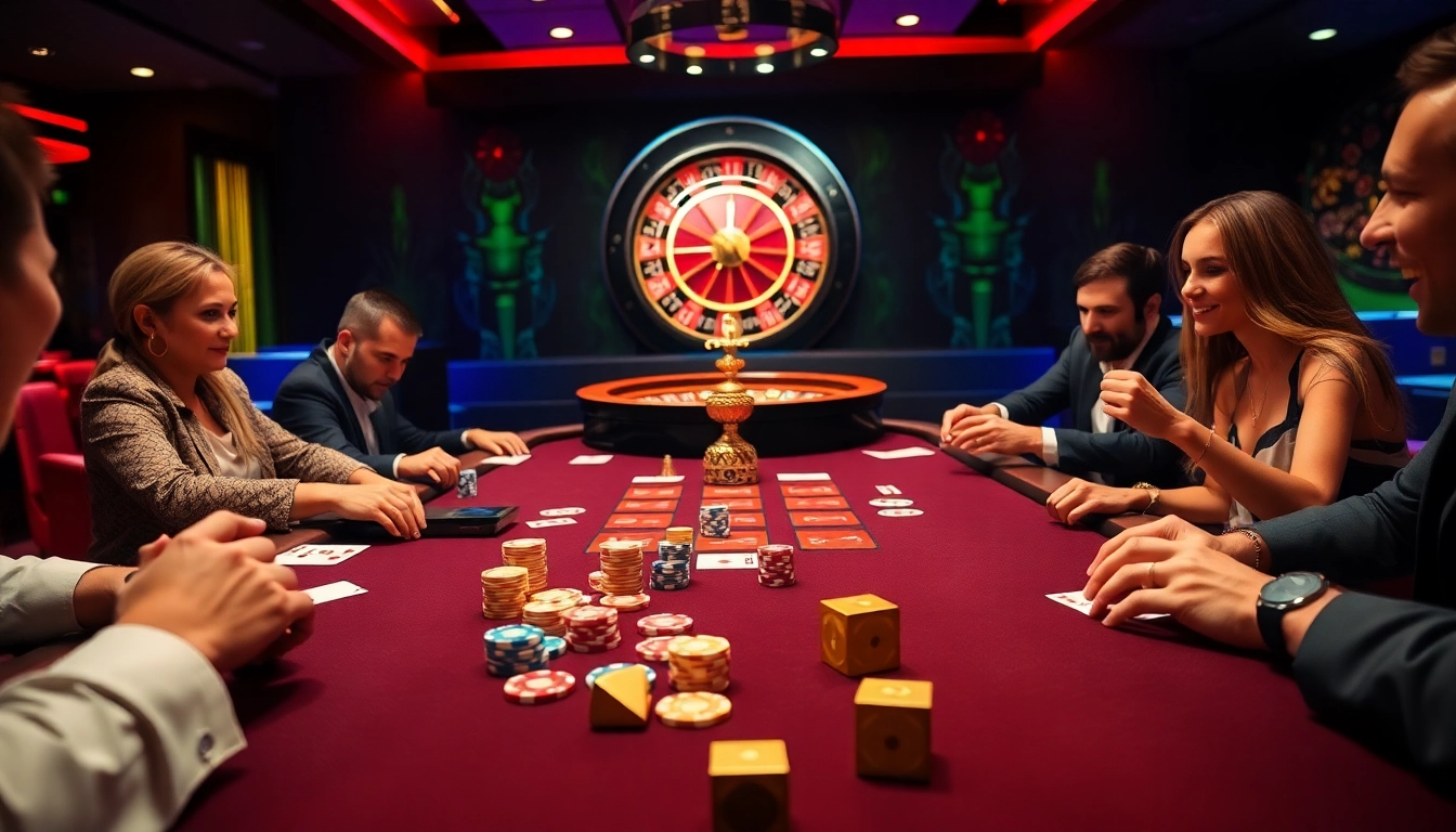 Experience high-stakes gaming at 789P with vibrant poker tables and dynamic casino atmosphere.