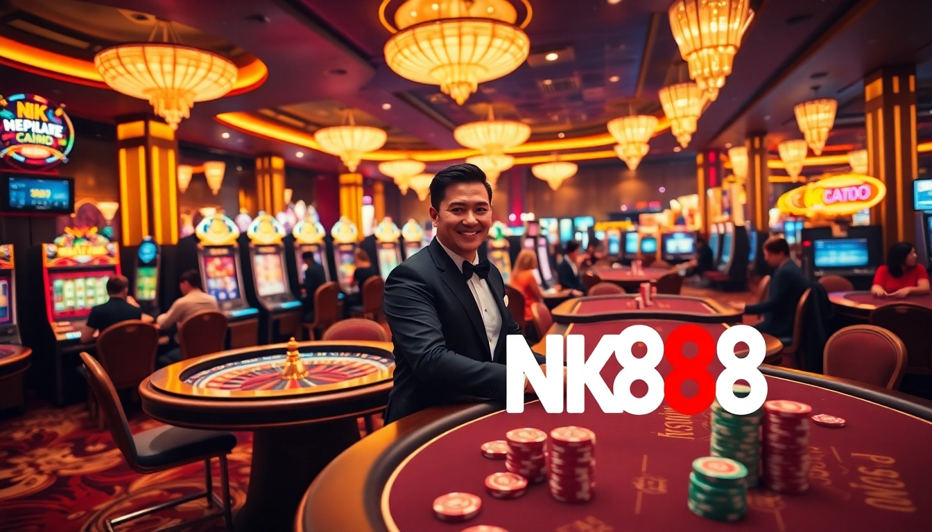 Experience the excitement of NK88 with vibrant casino games and luxurious surroundings.