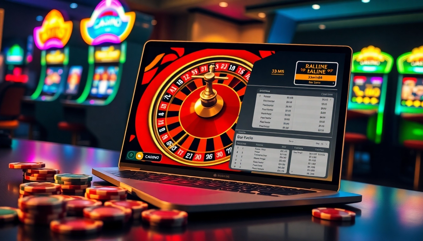Experience the excitement of betting at 33win68, featuring vibrant casino visuals and engaging gaming elements.