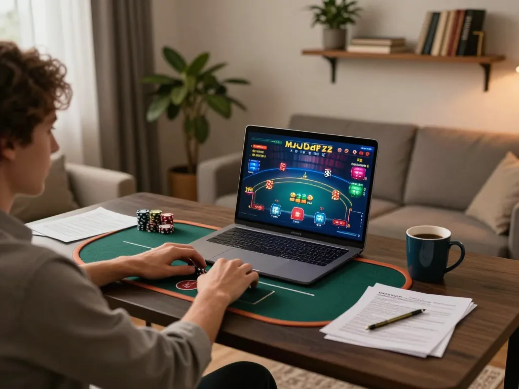 Engaging in online poker with this guide to spil casino uden om rofus at cozy home setup