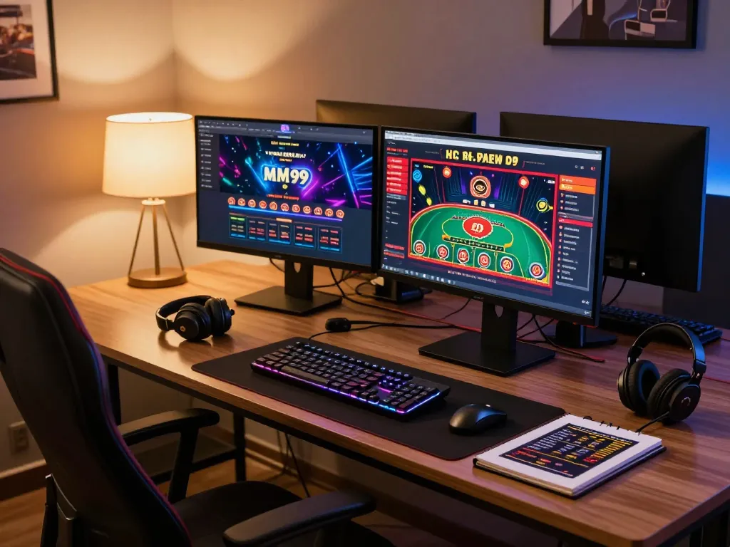 Engaging online gaming experience on MM 99 platform with vibrant live dealer interface.
