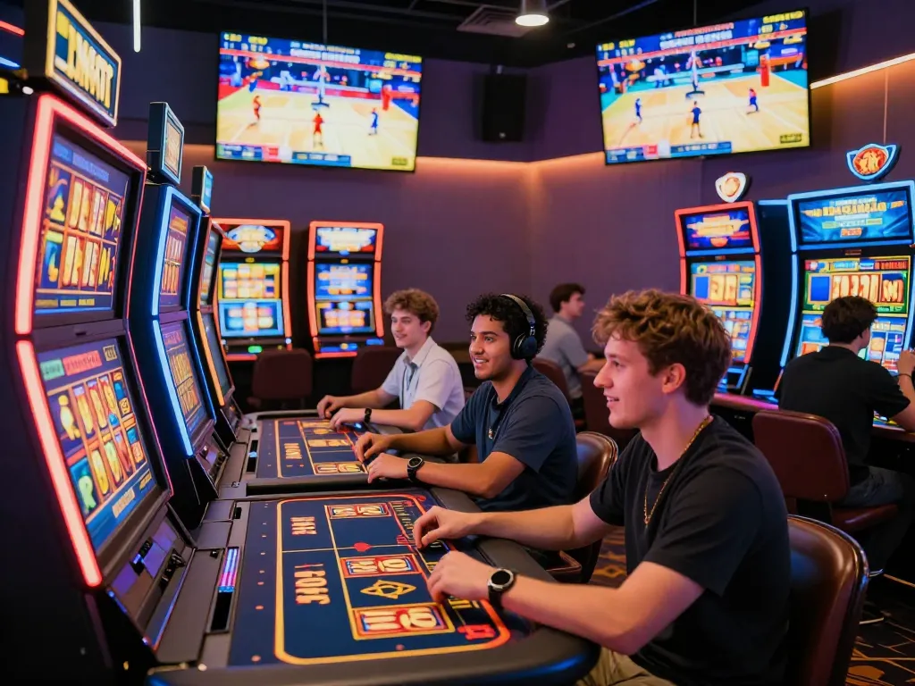 Exciting 88aa Trang chủ experience with players engaged in interactive online gambling activities
