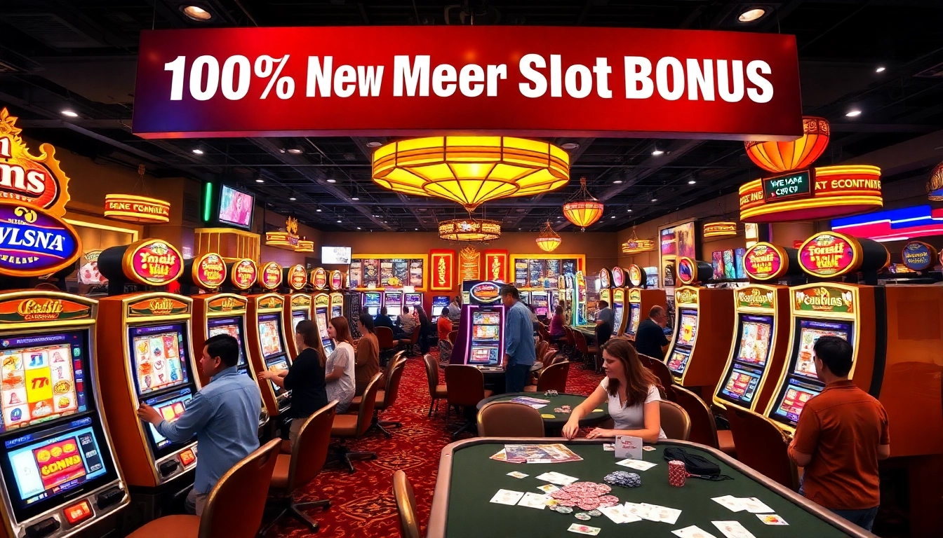 Experience the thrill of winning with slot bonus new member in a lively casino atmosphere.