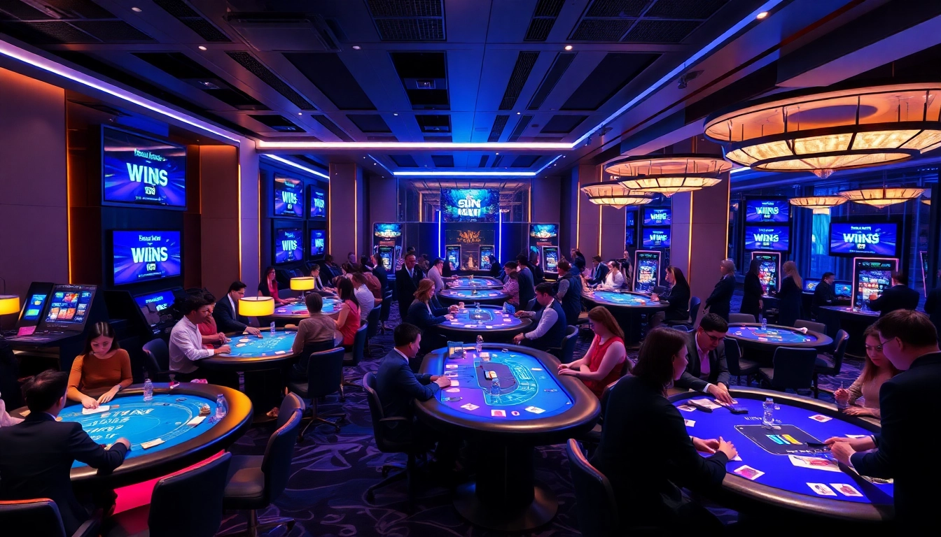 Experience the excitement of gaming at https://co88.london/, featuring vibrant casino interiors and engaging players.