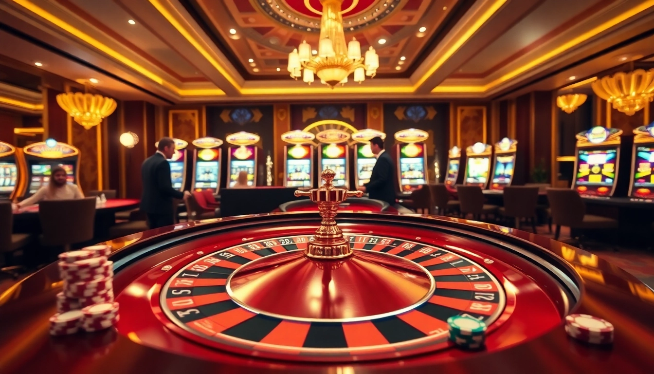 Witness the thrilling gameplay at UK88 casino featuring a luxurious roulette table.