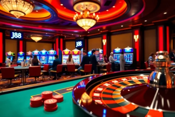 Experience thrilling games at j88 casino with lively poker tables and exciting slot machines.