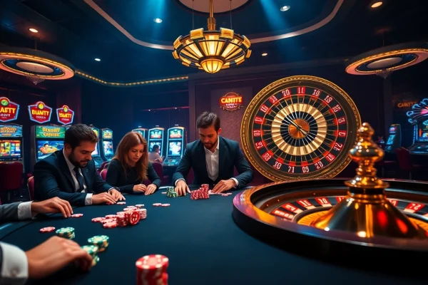 Experience thrilling gameplay at fun79 com with a high-stakes poker table setup.