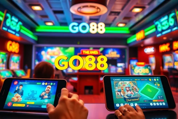 Experience the thrilling online gaming world of GO88 with vibrant visuals and engaging gameplay.